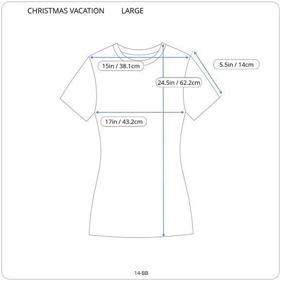 National Lampoons Christmas‎ Vacation Griswold T-Shirt Shirt Blue L Large - Picture 3 of 10